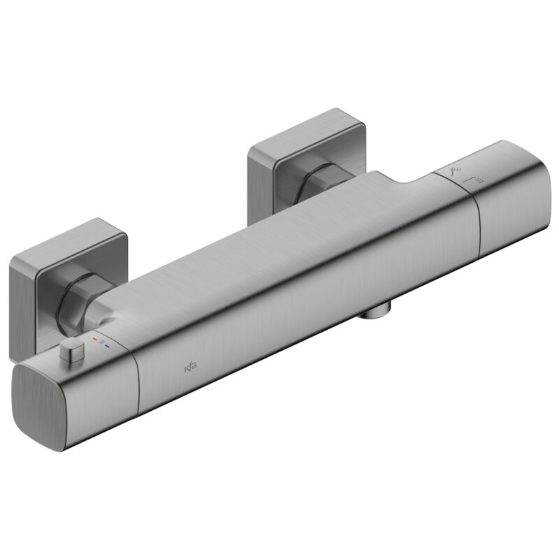 Bateria natryskowa KFA ARMATURA Malaga 5756-010-61 Szary metaliczny