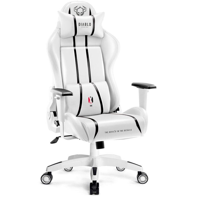 Fotel gamingowy DIABLO CHAIRS X-One 2.0 Small Biało-czarny