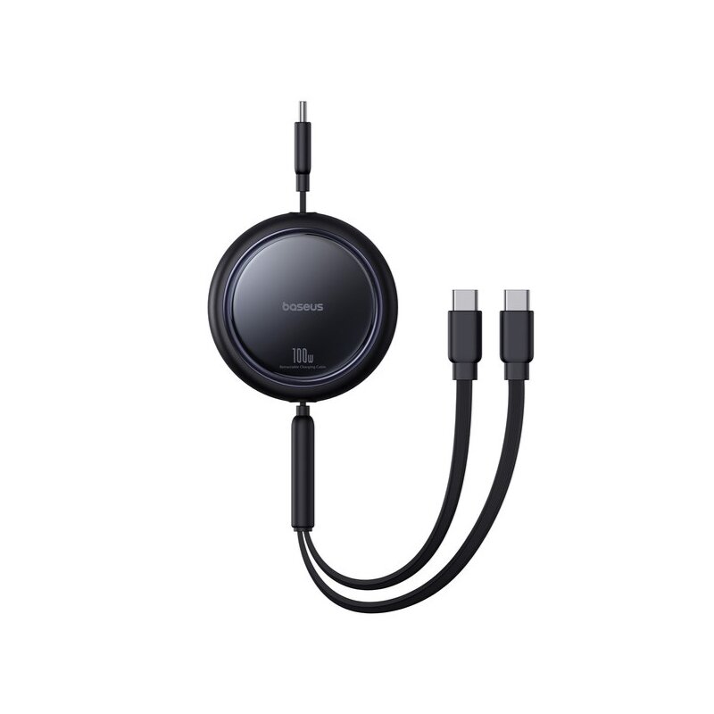 Kabel USB-C - 2 x USB-C BASEUS Bright Mirror 100W 1 m Czarny