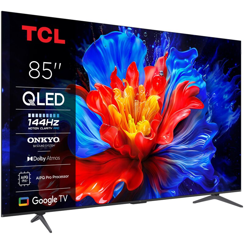 Telewizor TCL 85P89K 85" QLED 4K 144Hz Google TV Dolby Atmos Dolby Vision HDMI 2.1