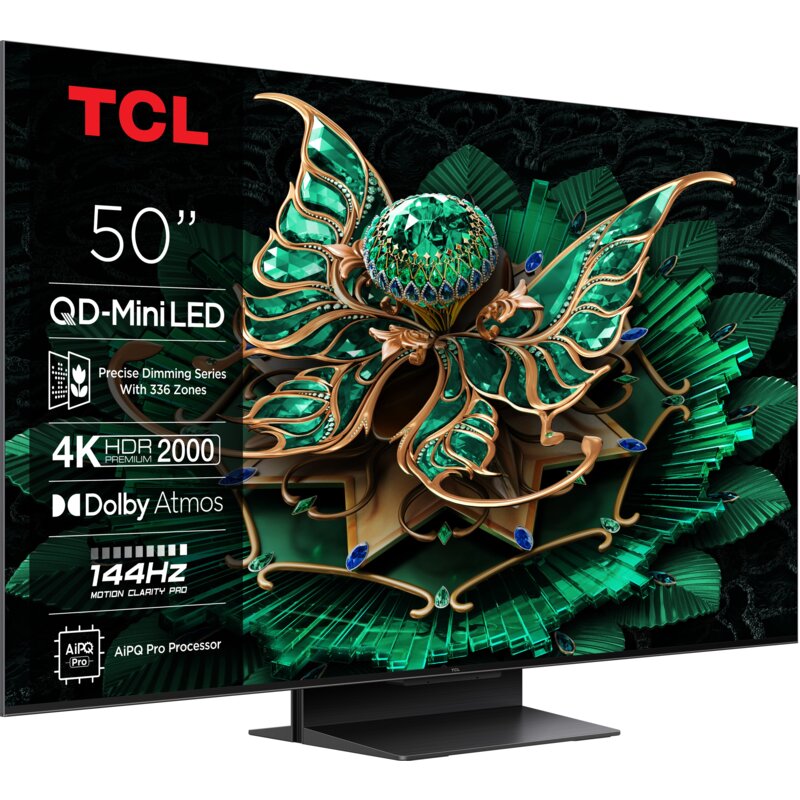 Telewizor TCL 50C7K 50" QD-Mini LED 4K 144Hz Google TV Dolby Vision IQ Dolby Atmos HDMI 2.1