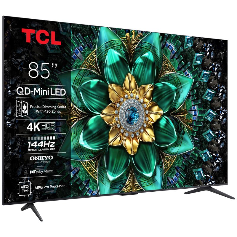Telewizor TCL 85C69K 85" QD-Mini LED 4K 144 Hz Google TV Dolby Atmos Dolby Vision HDMI 2.1
