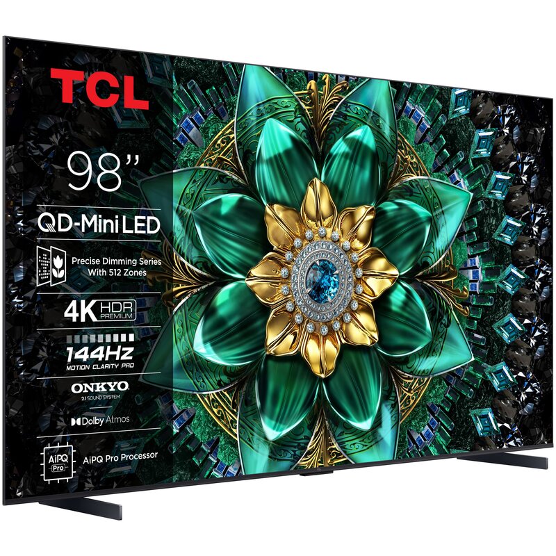 Telewizor TCL 98C69K 98" QD-Mini LED 4K 144 Hz Google TV Dolby Atmos Dolby Vision HDMI 2.1