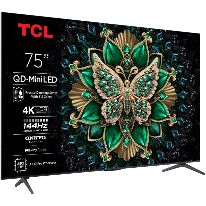 Telewizor TCL 75C69K 75" QD-Mini LED 4K 144 Hz Google TV Dolby Atmos Dolby Vision HDMI 2.1