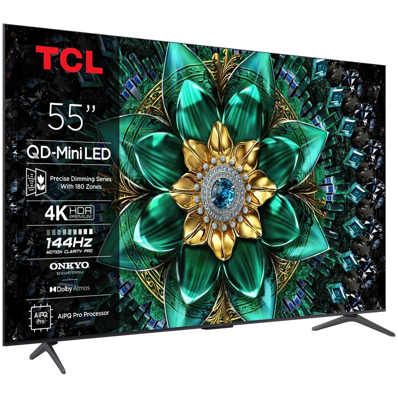 Telewizor TCL 55C69K 55" QD-Mini LED 4K 144 Hz Google TV Dolby Atmos Dolby Vision HDMI 2.1