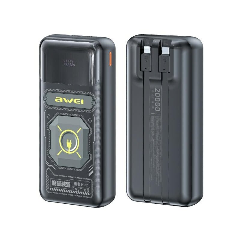 Powerbank AWEI P99K 20000 mAh 22.5W Czarny