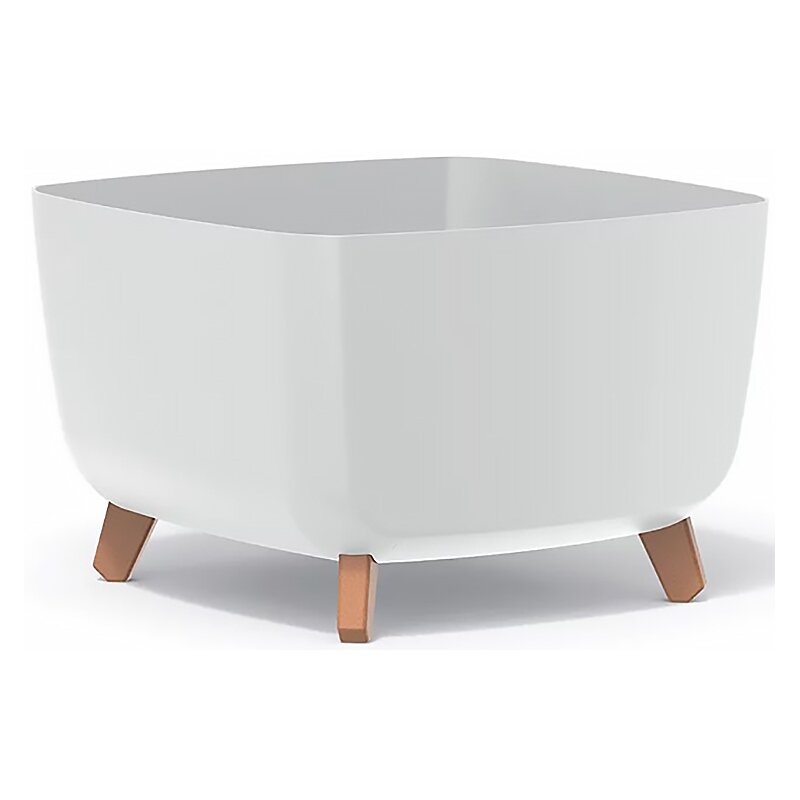 Doniczka PROSPERPLAST Gracia Square DGQL400-S449 25L Biały