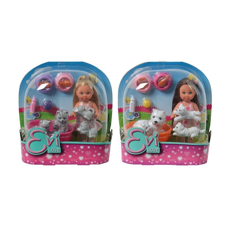 Lalka SIMBA Evi ze zwierzątkami 541910 (1 lalka)