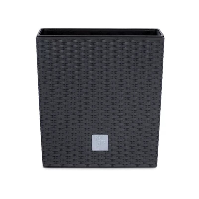 Doniczka PROSPERPLAST Rato Low DRTS170L-S433 (17 x 17 x 17 cm) 3L Antracytowy