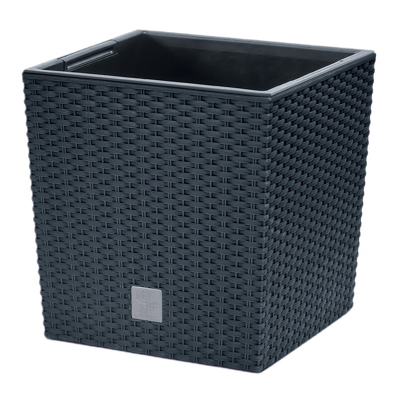 Doniczka PROSPERPLAST Rato Low DRTS400L-S433 (40 x 40 x 40.8 cm) 37L Antracytowy
