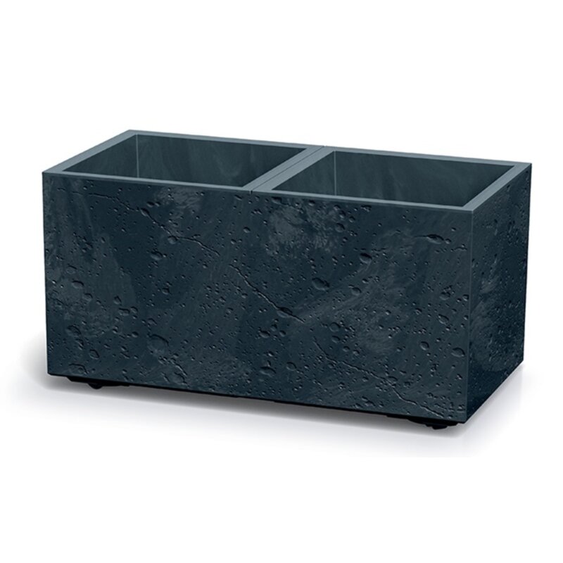 Doniczka PROSPERPLAST Sierra Case Beton Effect DSI600E-S433 (57.7 x 28.8 x 29 cm) 26.2L Antracyt