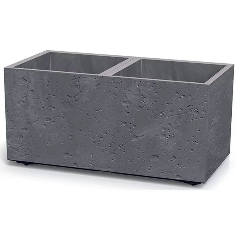 Doniczka PROSPERPLAST Sierra Square Beton Effect DSI800E-425U (77 x 38.5 x 37 cm) 63L Marengo