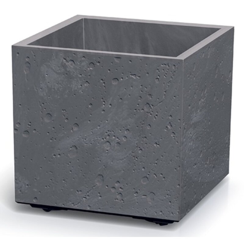 Doniczka PROSPERPLAST Sierra Square Beton Effect DSI400E-425U (38.5 x 38.5 x 37 cm) 31L Marengo