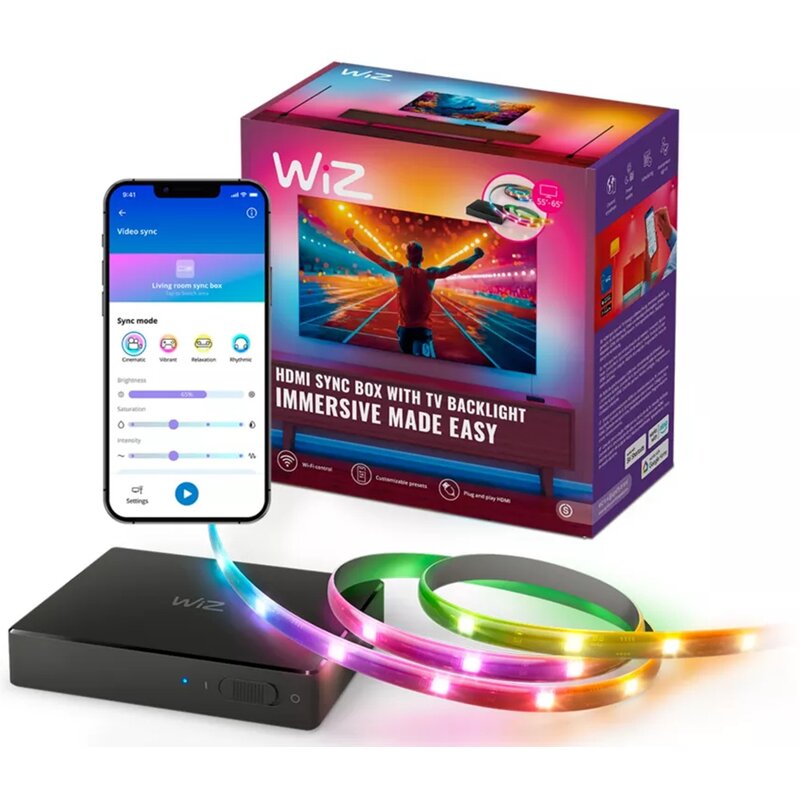 Taśma LED WIZ Sync Box do TV 55 - 65 2.6 m Wi-Fi