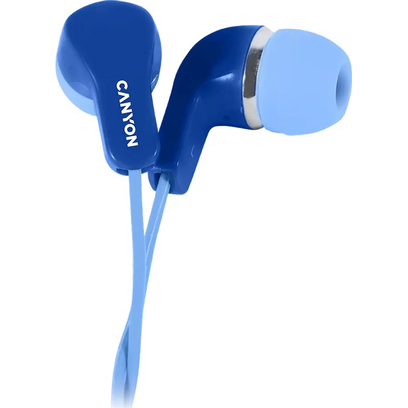 Słuchawki dokanałowe CANYON EPM-02 z mikrofonem Niebieski