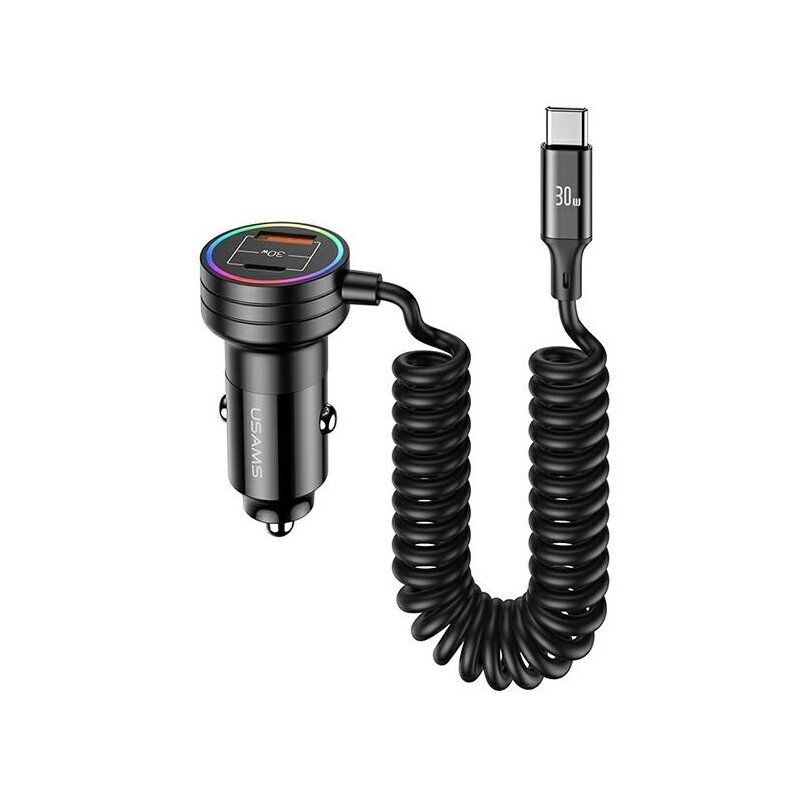 Ładowarka samochodowa USAMS C33 60W Fast Charge Czarny