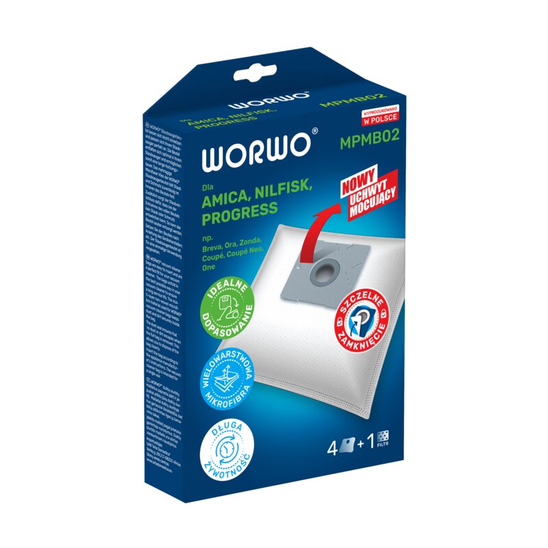 Worek do odkurzacza WORWO MPMB02 (4 sztuki)