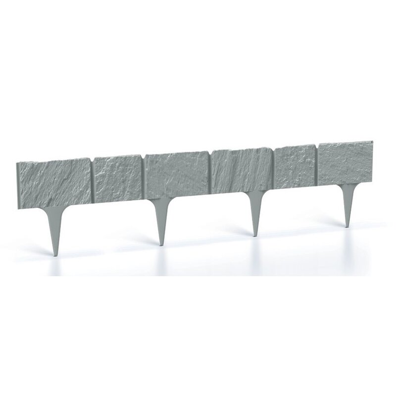 Obrzeże ogrodowe PROSPERPLAST Garden Stone IBST-422U Szary