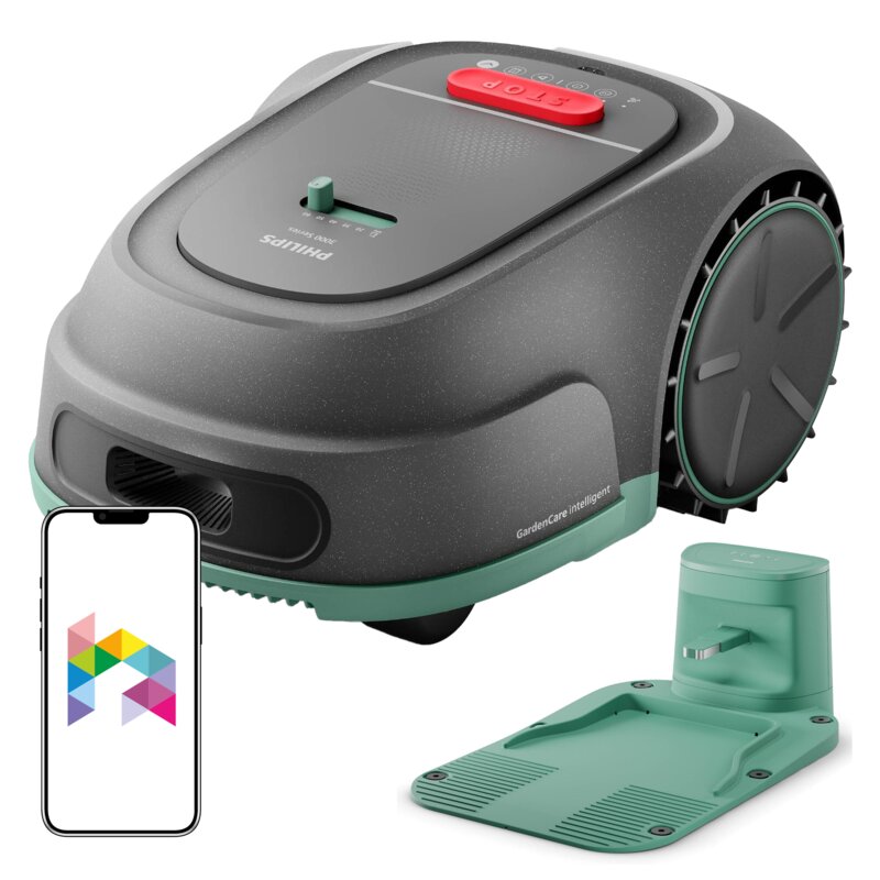 Robot koszący PHILIPS RSL3000 13 + torba do przechowywania robota sterowanie Wi-Fi 1000 m2