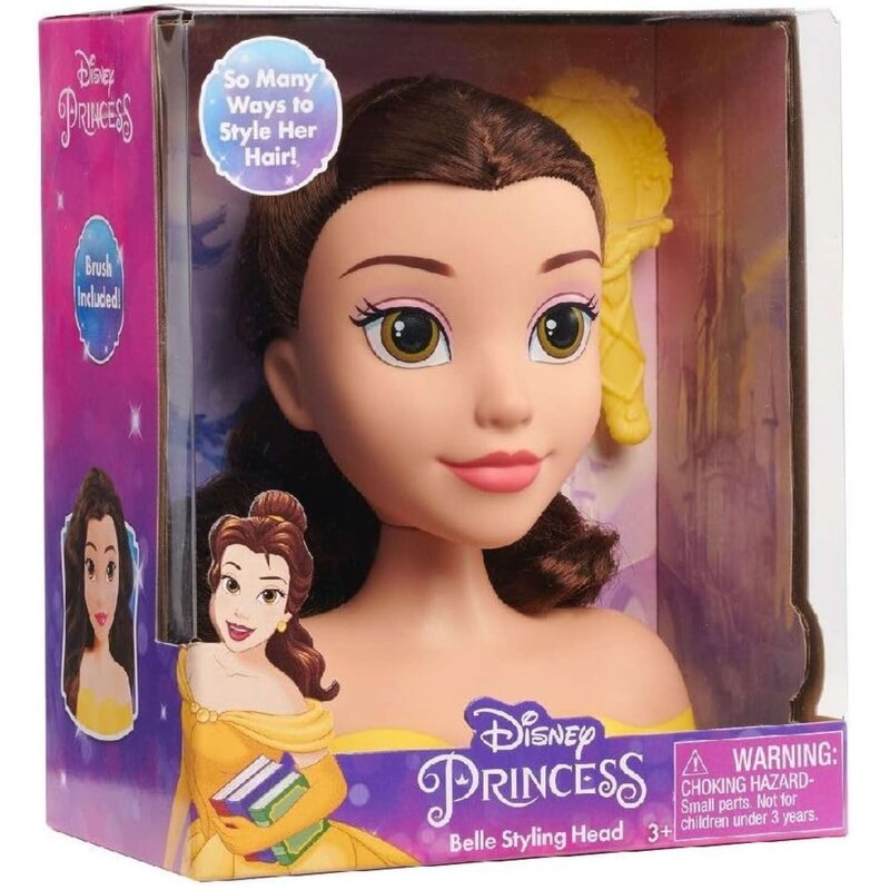 Lalka JUST PLAY Disney Princess Głowa do stylizacji Bella Piękna i Bestia 87571
