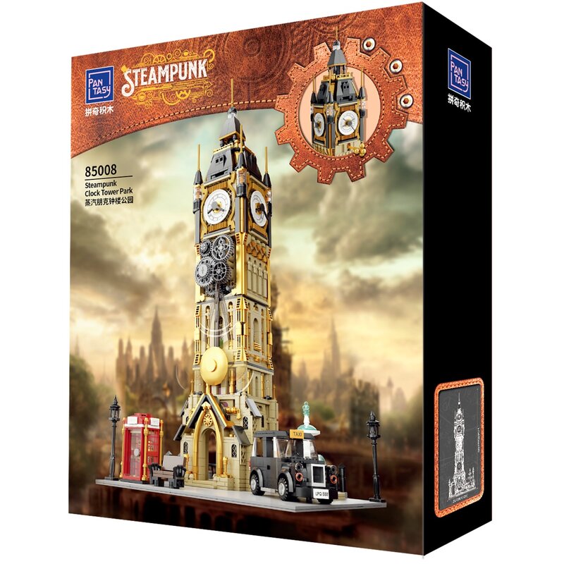 Klocki plastikowe PANTASY Steampunk Wieża Zegarowa Big Ben 85008