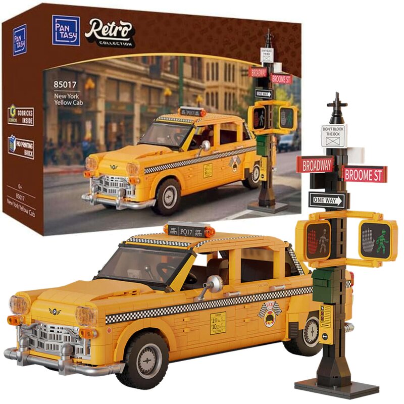 Klocki plastikowe PANTASY Retro Collection Taxi Auto Yellow Cab 85017