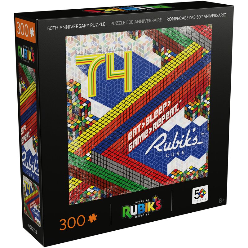 Puzzle RUBIKS Rubik’s Cube 50-lecie Kostki Rubika 6072218 (300 elementów)