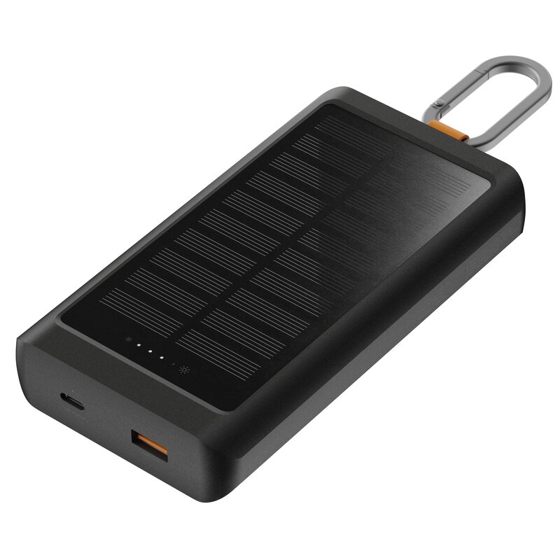 XTORM Powerbank solarny Go2 10.000 mAh 15W Czarny