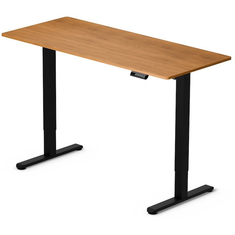Biurko LVN SYSTEM Control Lite 140 LV1715 Czarno-brązowy