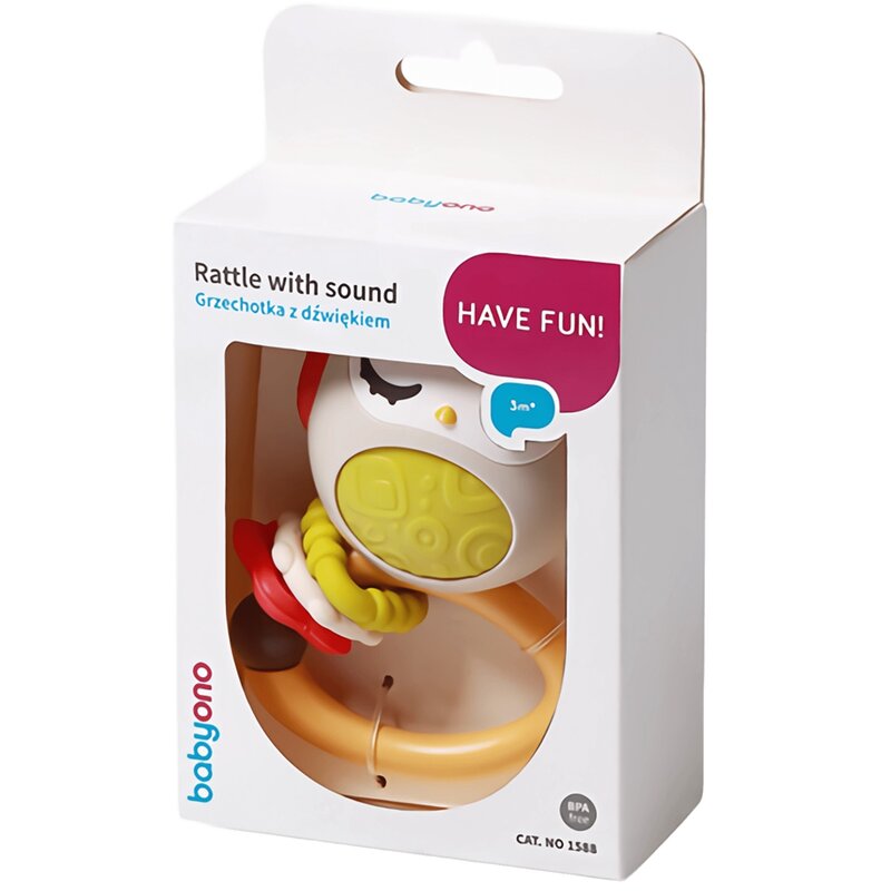 Grzechotka BABYONO z dźwiękiem 1588