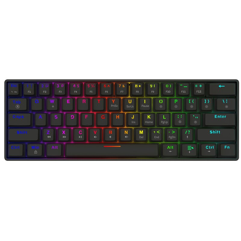 Klawiatura SAVIO Blackout X2 Outemu Brown Czarny