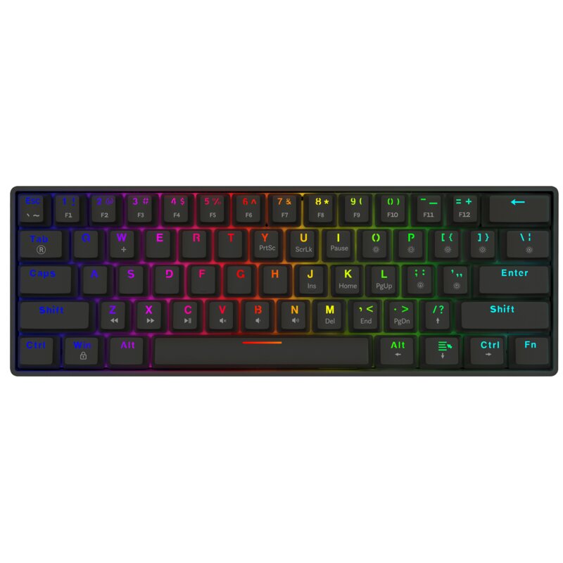Klawiatura SAVIO Blackout X2 ARGB Hot Swap Outemu Red Switch Czarny