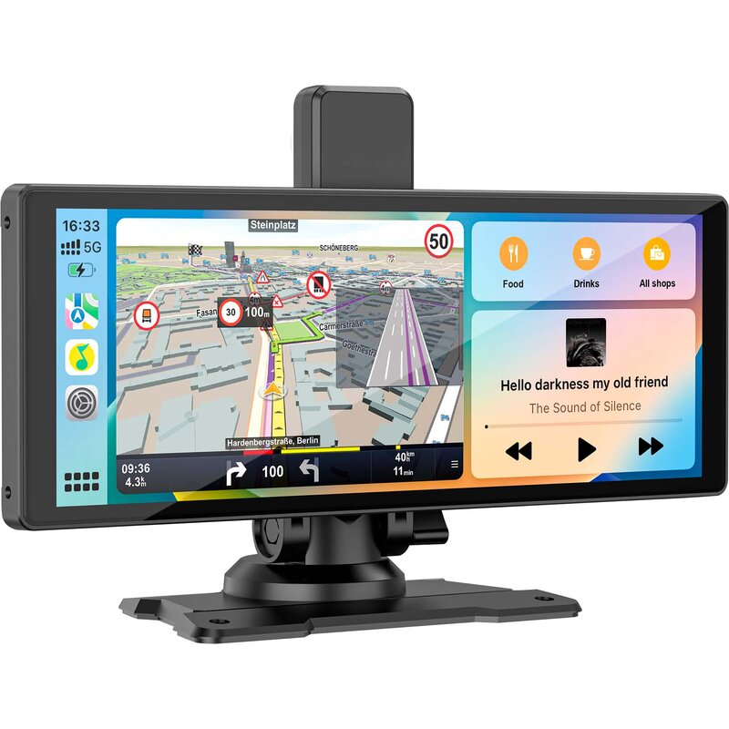 Samochodowy tablet multimedialny KRUGER&MATZ KM2021 CarPlay Android Auto + Kamera tył