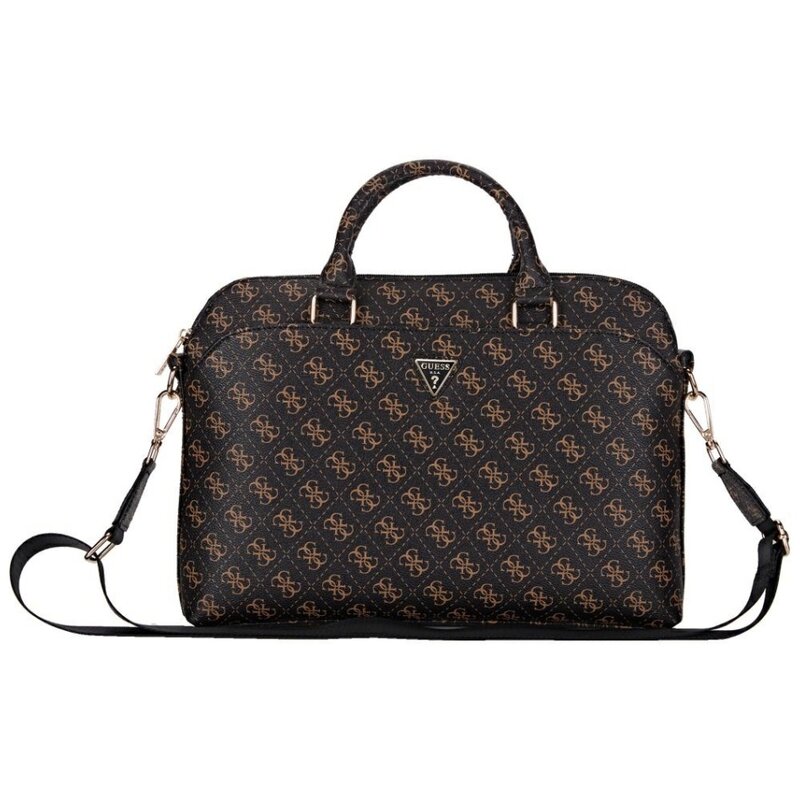 Torba na laptopa GUESS New 4G Zipper Pocket Triangle Logo 15 cali Czarny