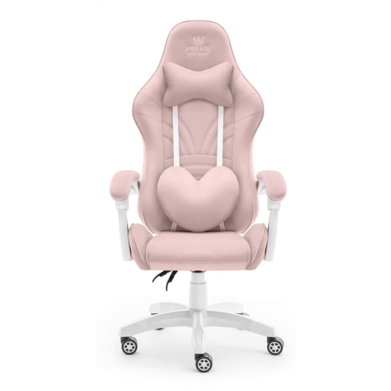 Fotel Gamingowy HELL'S CHAIR Rainbow 2.0 Różowy