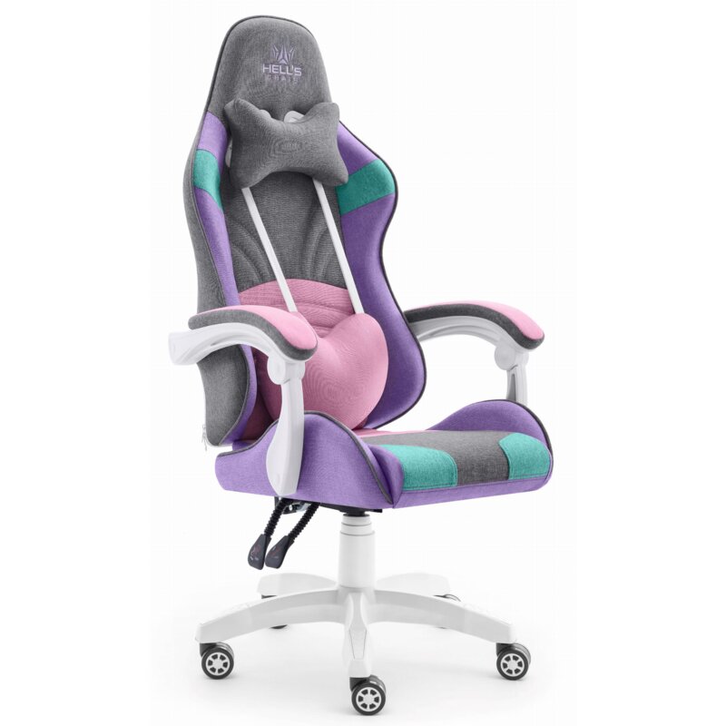 Fotel Gamingowy HELL'S CHAIR Rainbow 2.0 Wielokolorowy