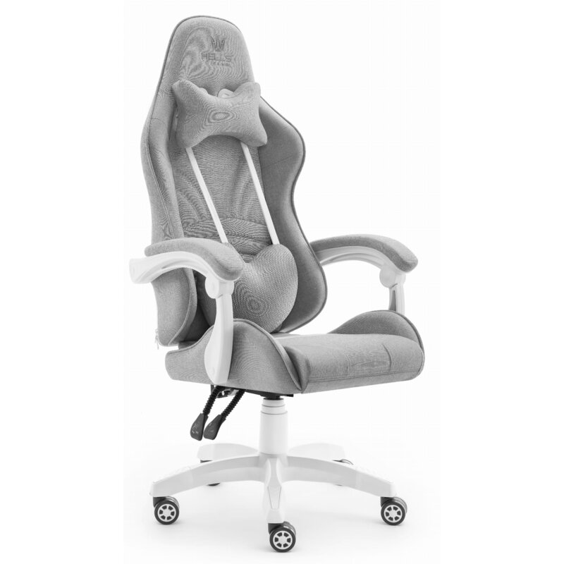 Fotel Gamingowy HELL'S CHAIR Rainbow 2.0 Szary