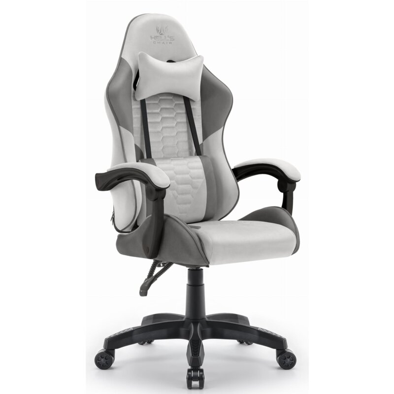 Fotel gamingowy HELL'S CHAIR HC-1000 Szaro-czarny