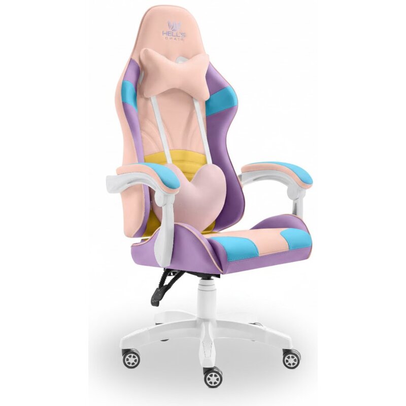 Fotel gamingowy HELL'S CHAIR Rainbow Kids 2.0 Wielokolorowy