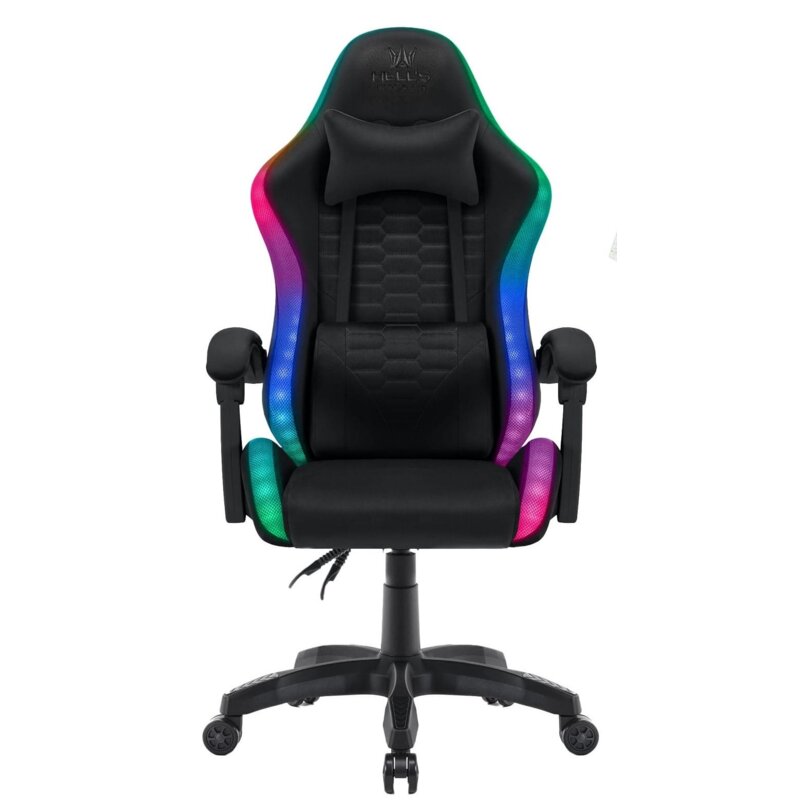 Fotel gamingowy HELL'S CHAIR HC-1000 LED Kids Czarny