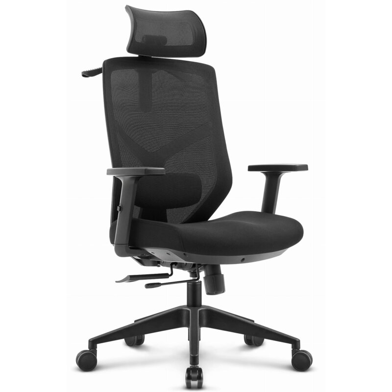 Fotel biurowy HELL'S CHAIR HC-1052 Plus Czarny