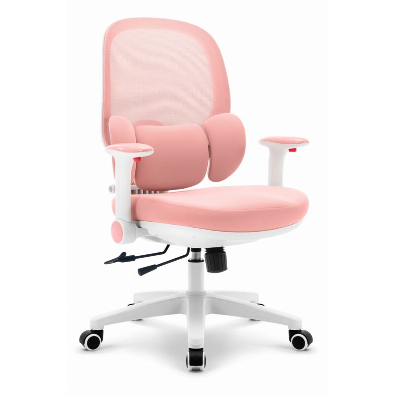 Fotel gamingowy HELL'S CHAIR HC-999 Różowo-Biały