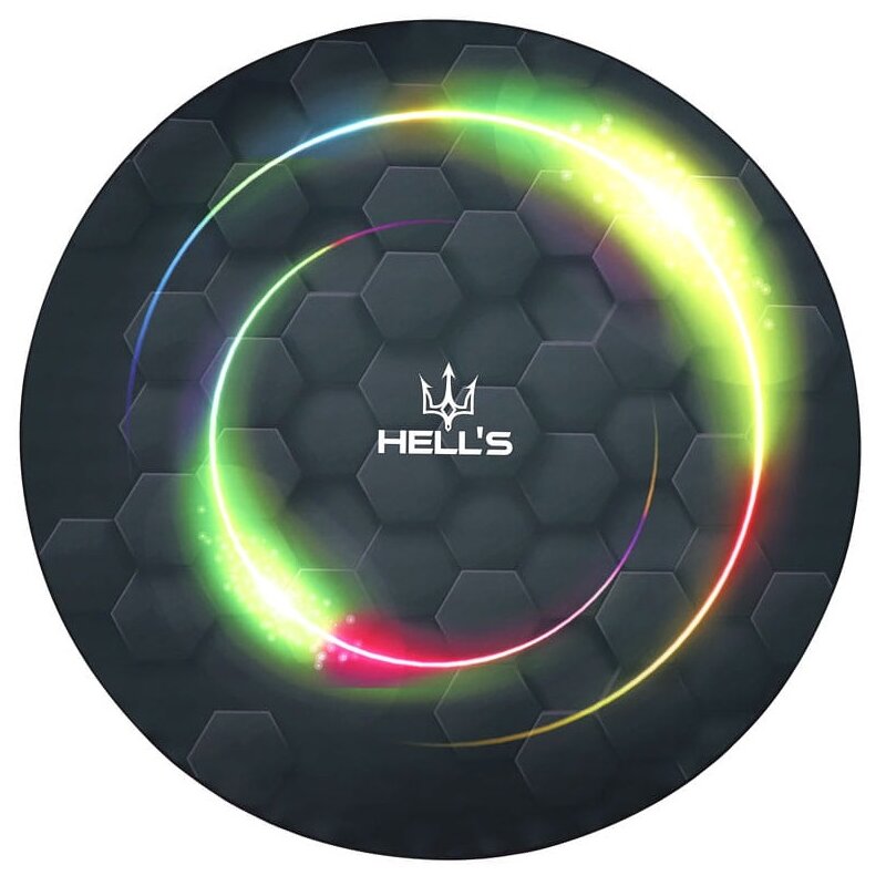 Mata pod fotel HELL'S CHAIR Rainbow Czarny (kolorowe elementy)