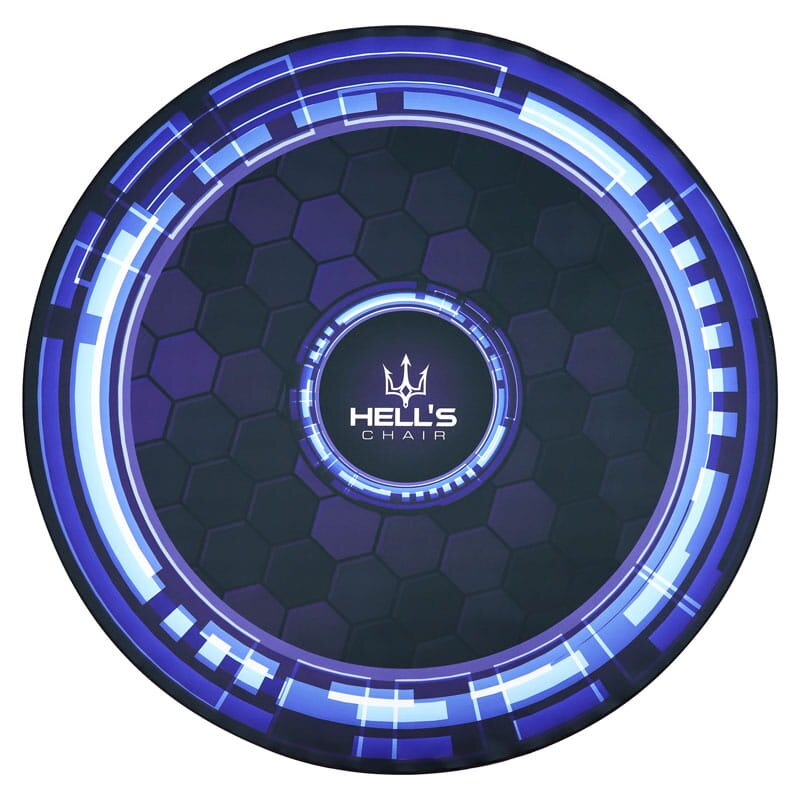 Mata pod fotel HELL'S CHAIR Rainbow Niebieski