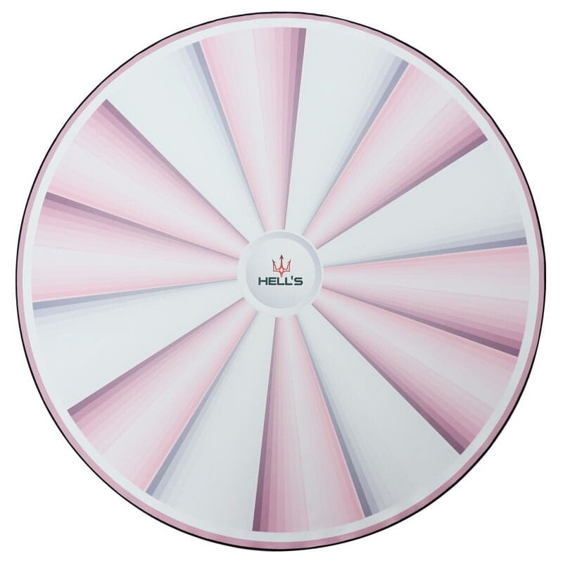 Mata pod fotel HELL'S CHAIR Rainbow Różowo-biały