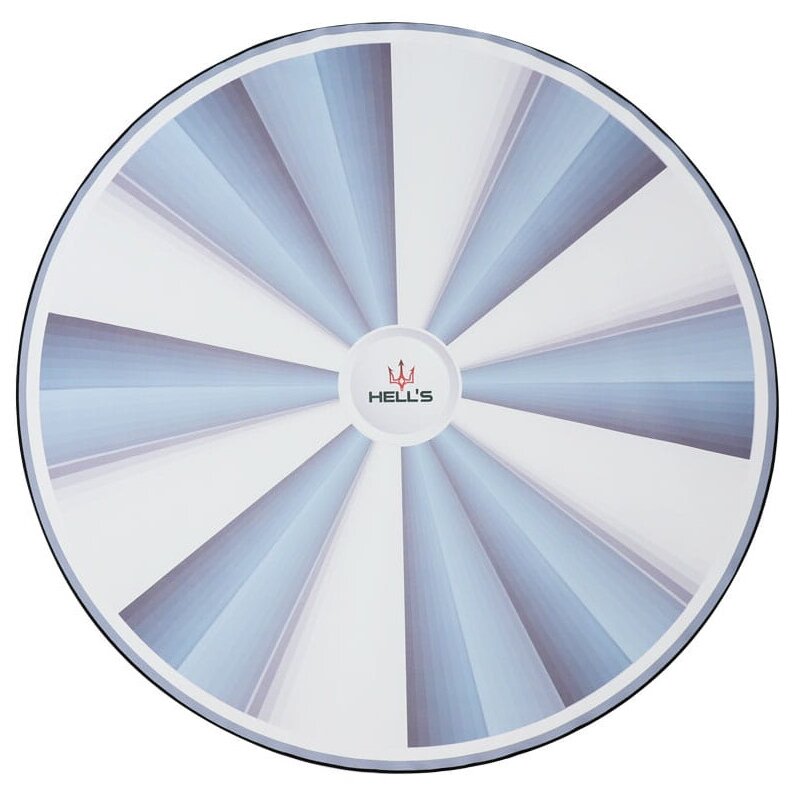 Mata pod fotel HELL'S CHAIR Rainbow Biało-szary