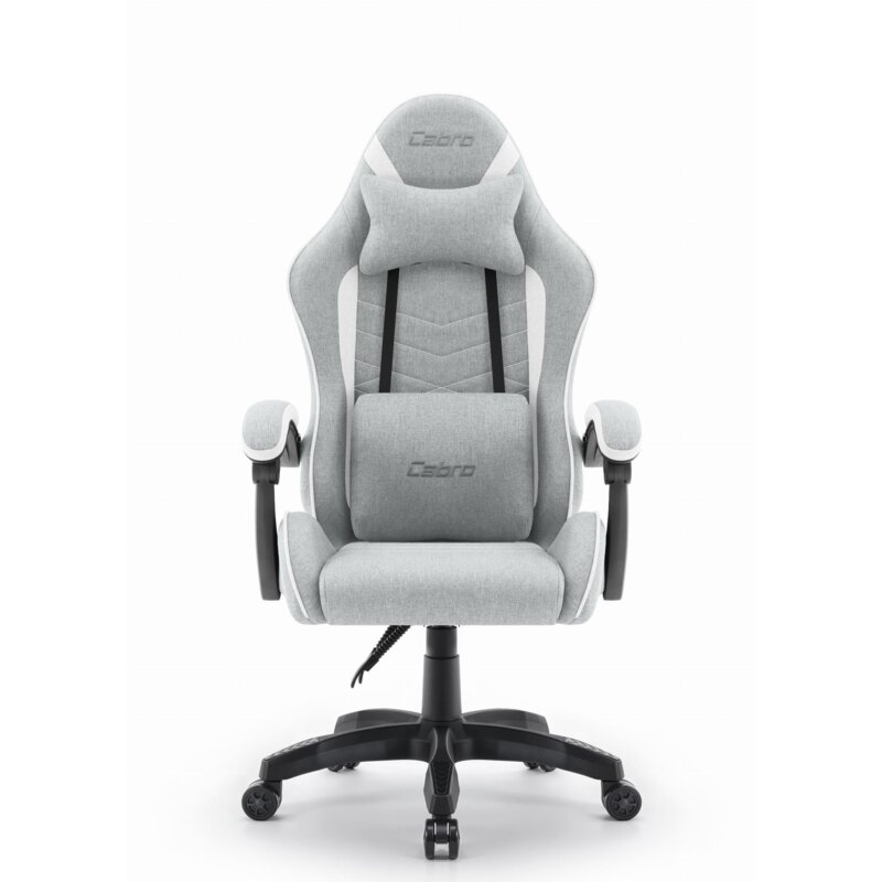 Fotel gamingowy CABRO C500 Szaro-Biały