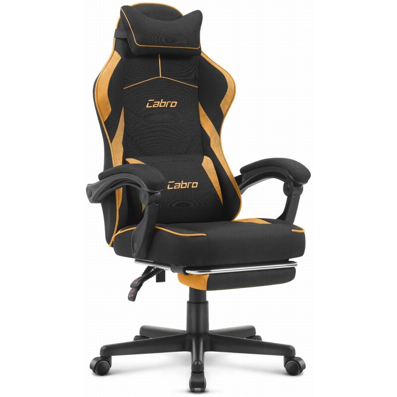 Fotel gamingowy CABRO C502 Czarno-Pomarańczowy