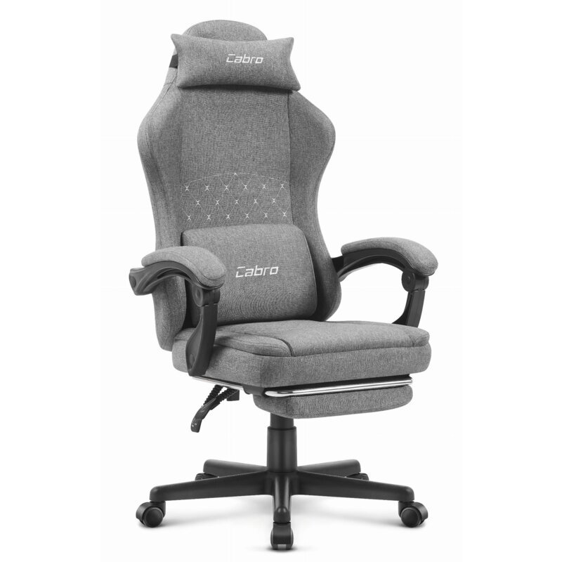 Fotel gamingowy CABRO C503 Szaro-czarny