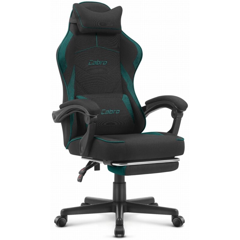 Fotel gamingowy CABRO C502 Czarno-Zielony